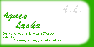 agnes laska business card